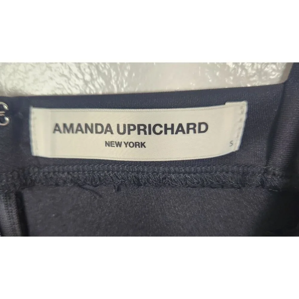 Amanda Uprichard Women's Sz. S Black Mini Dress W/ Side Clips